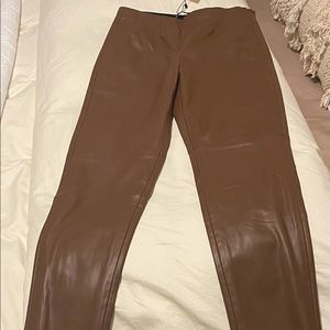Zara faux leather leggings